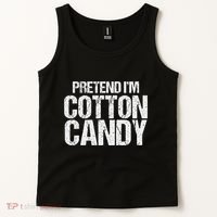 Pretend I'm Cotton Candy Easy Halloween Costume Tank Top thumb 2