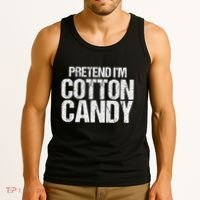 Pretend I'm Cotton Candy Easy Halloween Costume Tank Top thumb 3