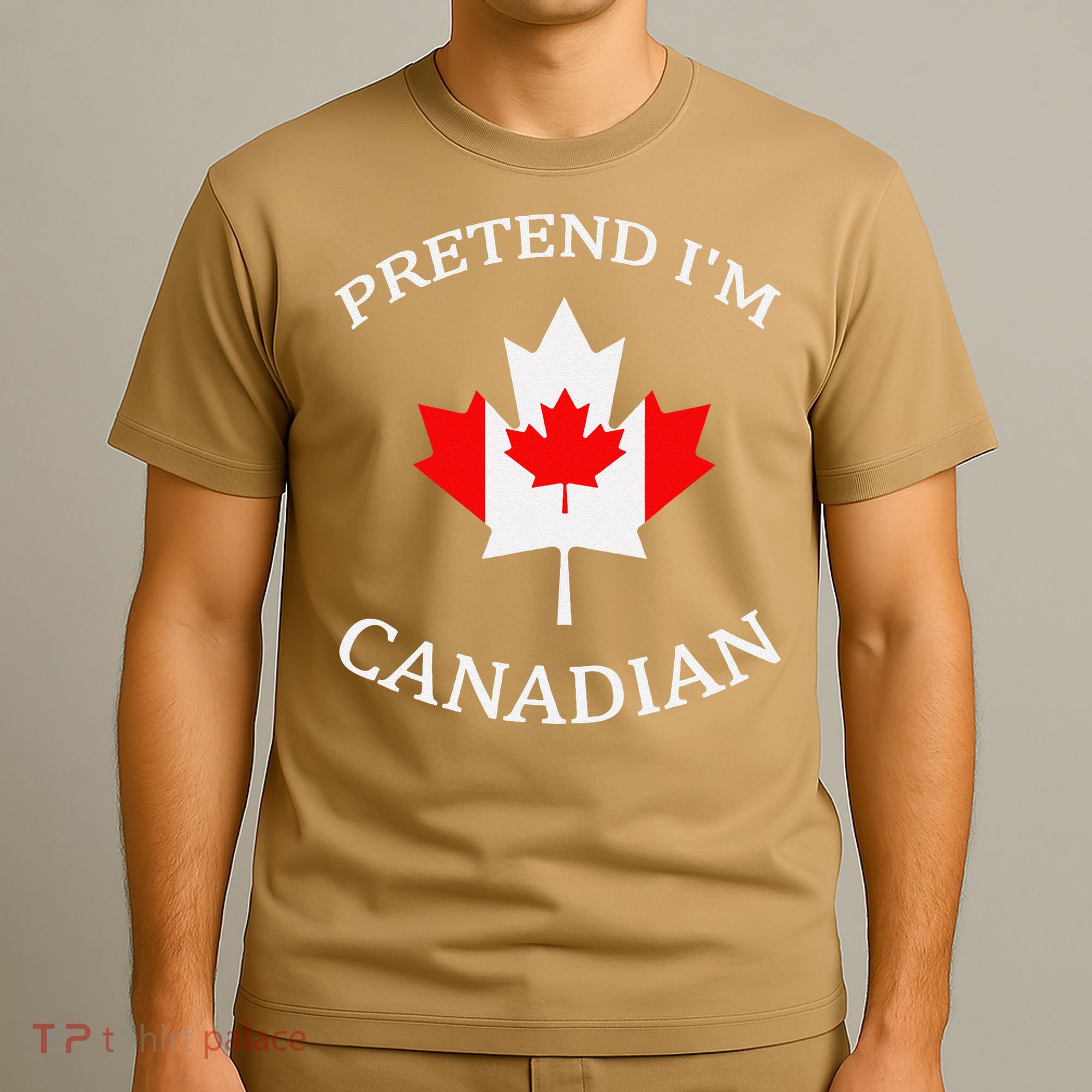Pretend Im Canadian Funny Quote Canada Day Celebration Fun T-Shirt