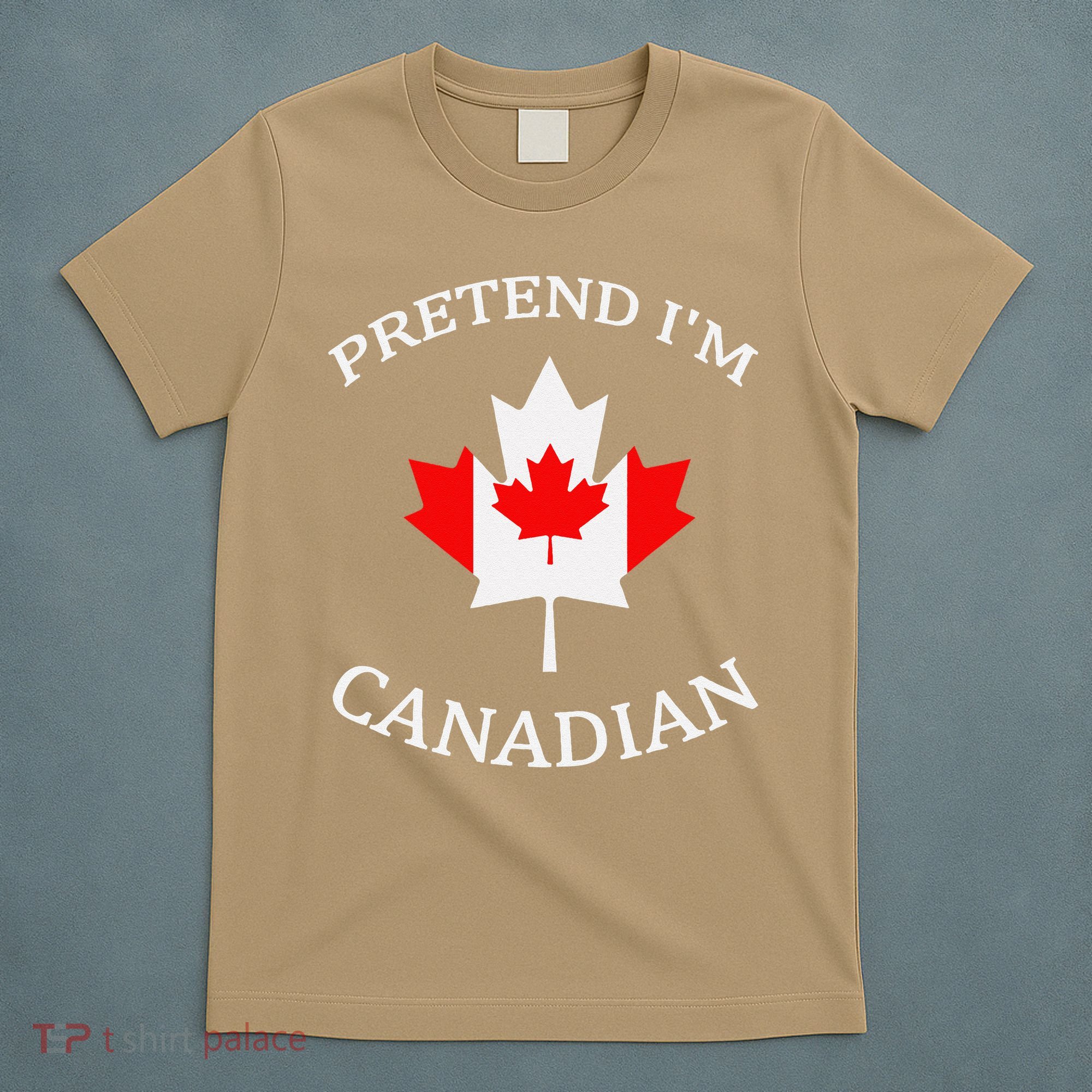 Pretend Im Canadian Funny Quote Canada Day Celebration Fun T-Shirt