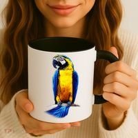 Parrot In Clouds Coffee Mug thumb 3