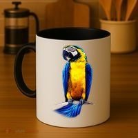 Parrot In Clouds Coffee Mug thumb 4