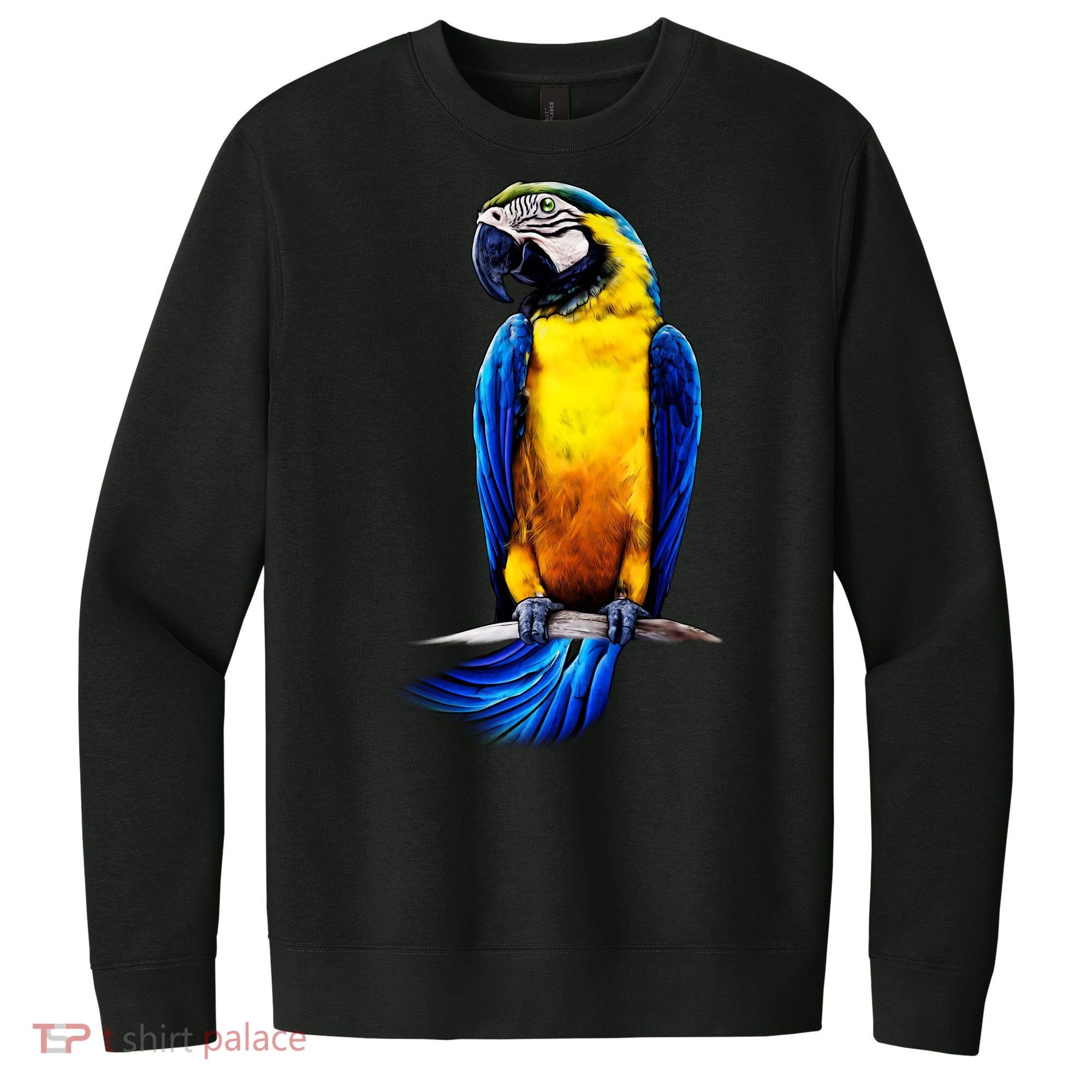 Parrot In Clouds V.I.T. Fleece Crew Sweatshirt