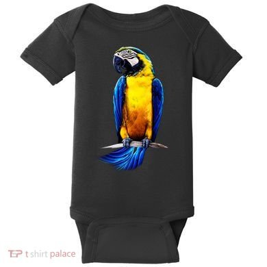 Parrot In Clouds Baby Bodysuit