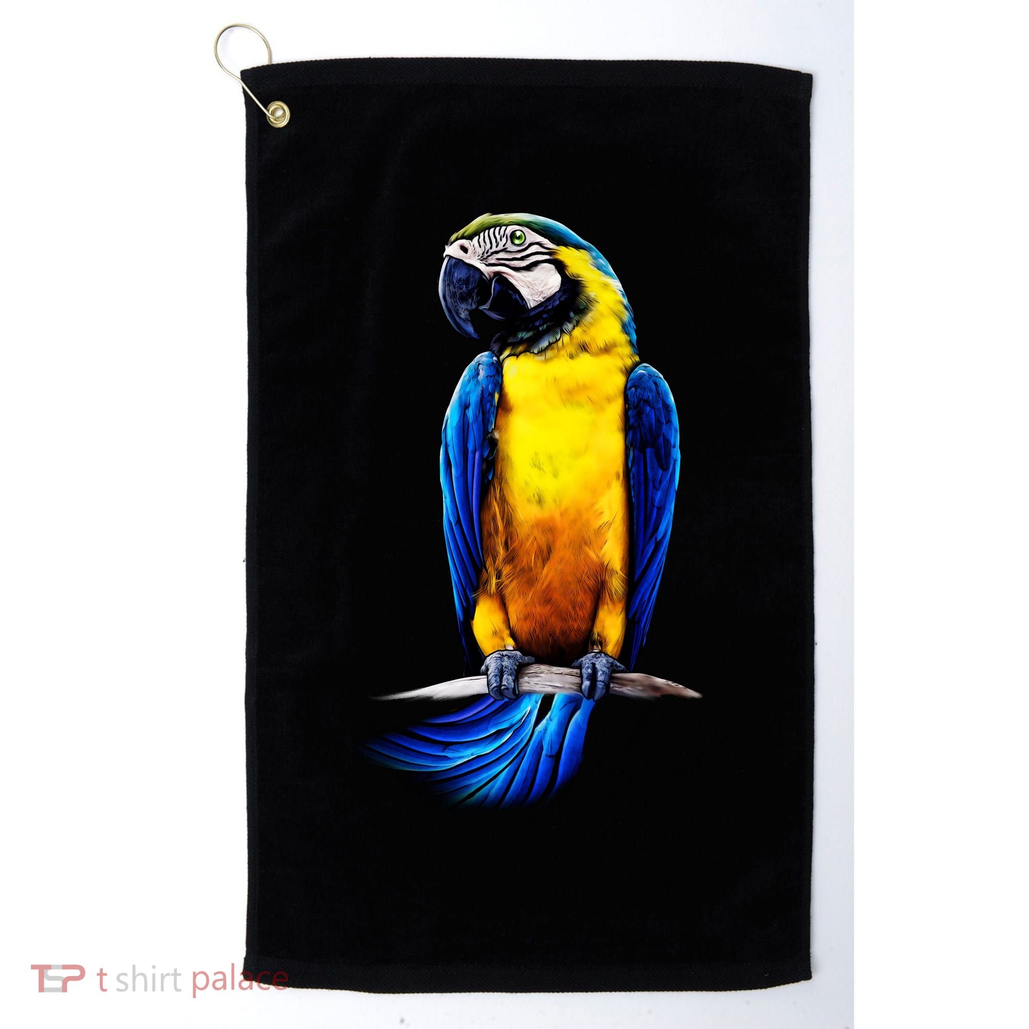 Parrot In Clouds Golf Towel
