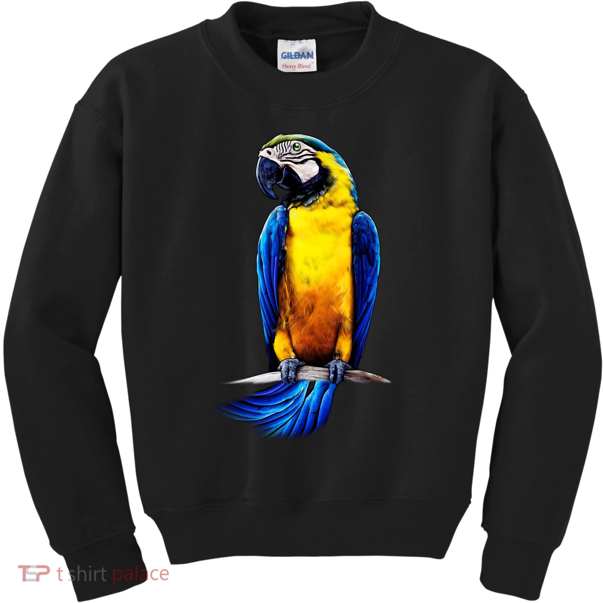 Parrot In Clouds Kids Sweatshirt