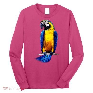 Parrot In Clouds Long Sleeve Shirt