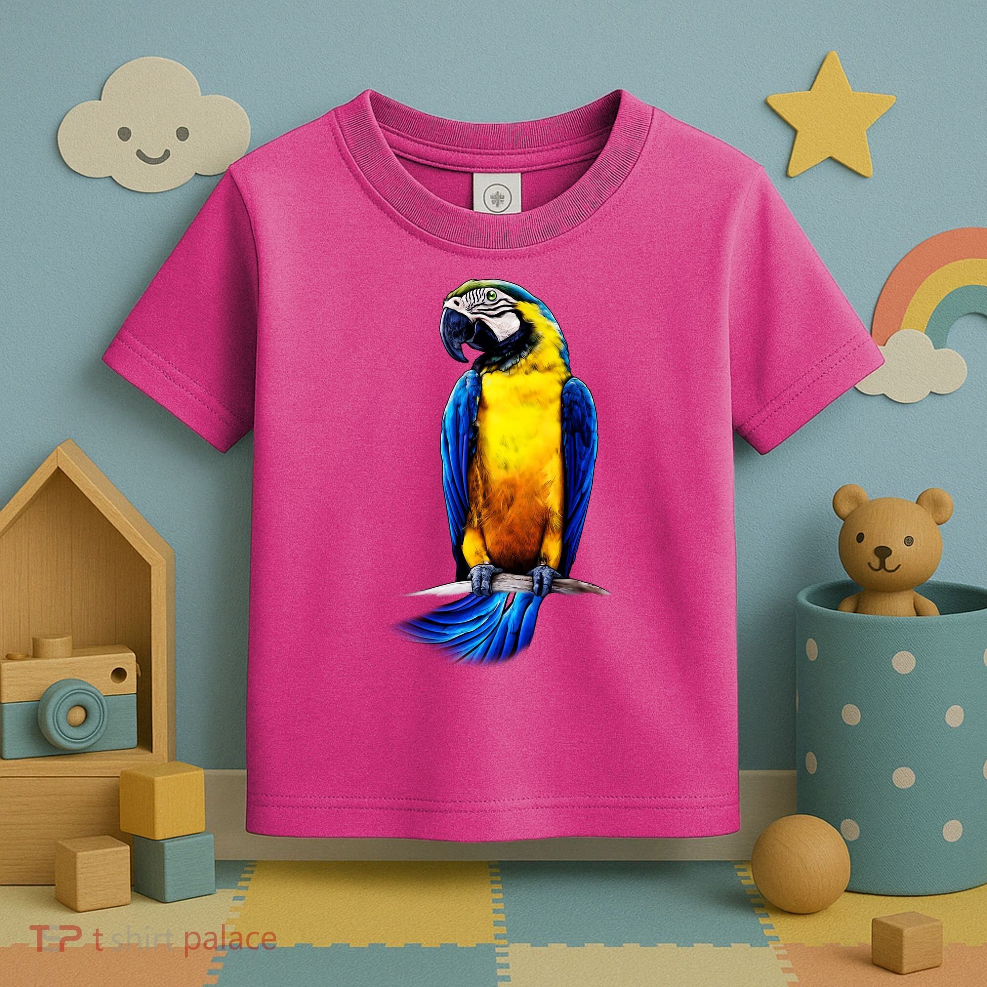 Parrot In Clouds Toddler T-Shirt