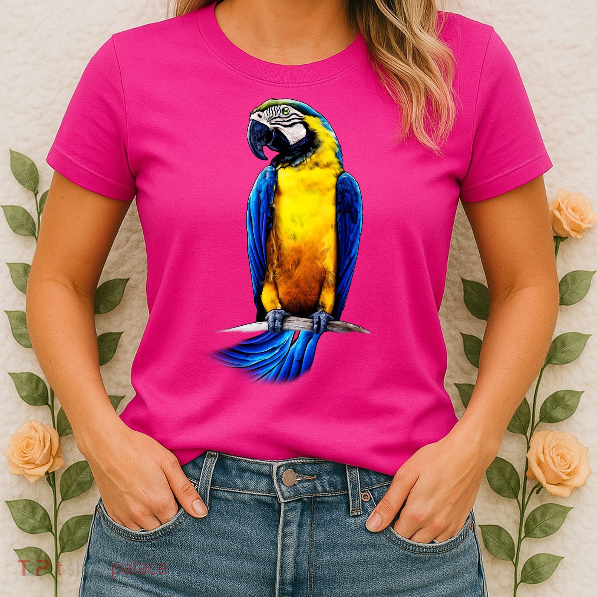 Parrot In Clouds Women's T-Shirt