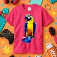 Parrot In Clouds Kids T-Shirt thumb 3