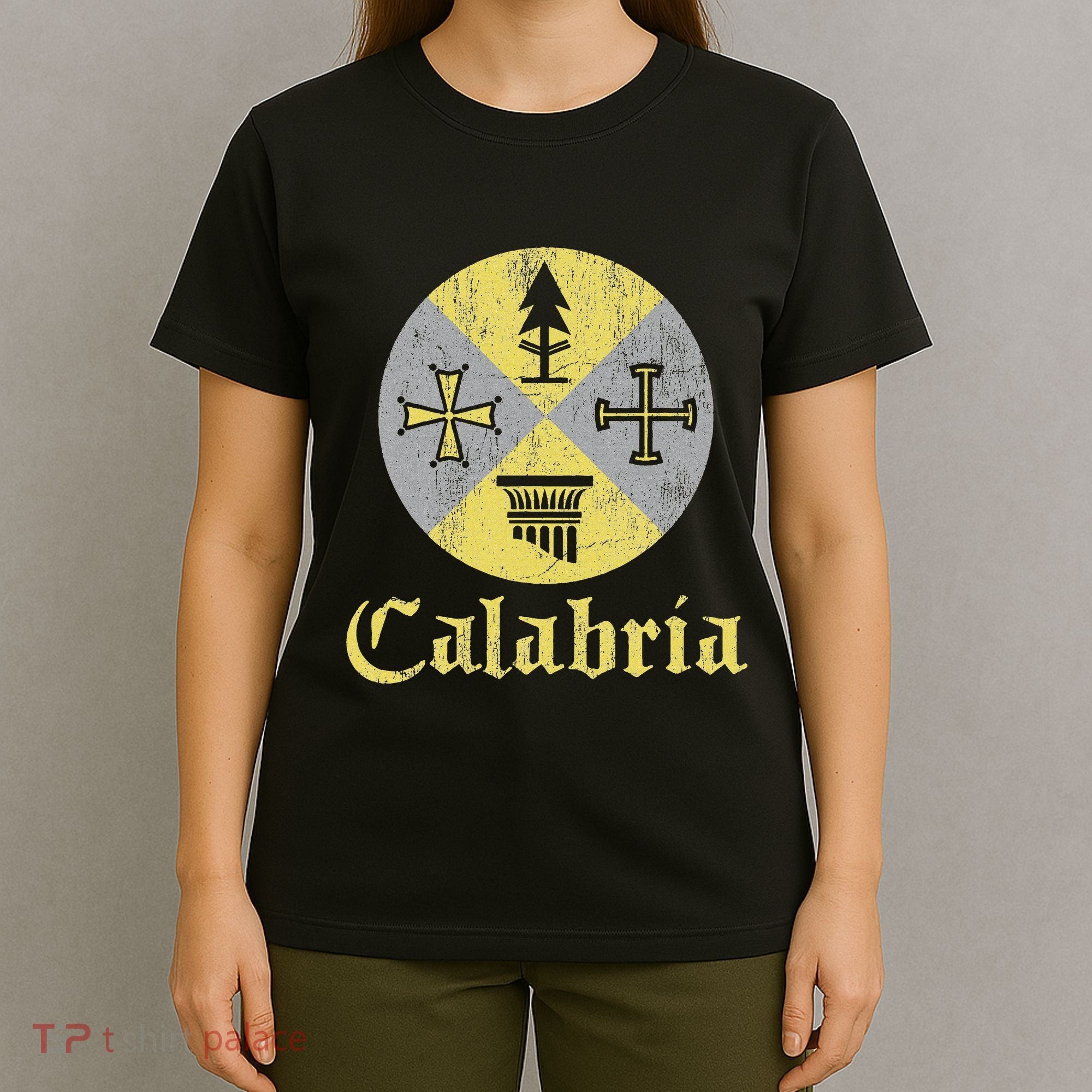 Proud Italian Calabrese Calabria Italy Flag T-Shirt