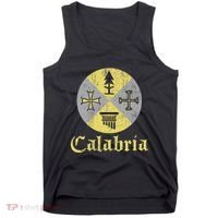 Proud Italian Calabrese Calabria Italy Flag Tank Top thumb 0
