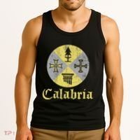 Proud Italian Calabrese Calabria Italy Flag Tank Top thumb 3