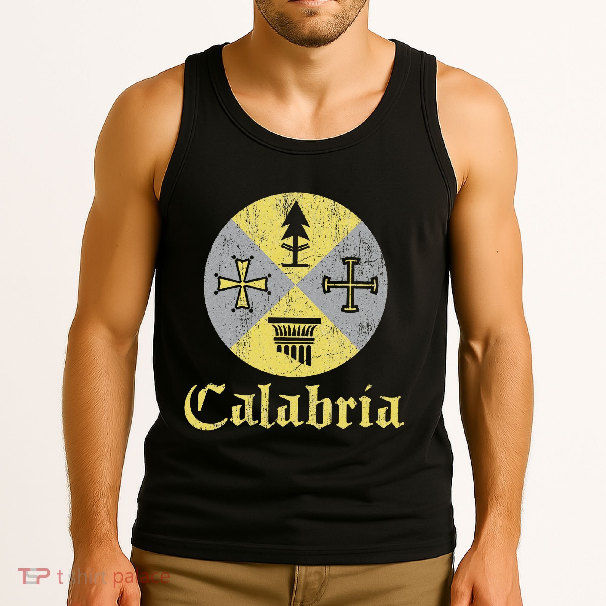 Proud Italian Calabrese Calabria Italy Flag Tank Top