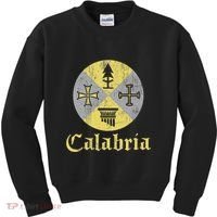 Proud Italian Calabrese Calabria Italy Flag Kids Sweatshirt thumb 0