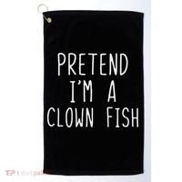 Pretend I'm Clown Fish Costume Halloween Lazy Easy Clownfish Golf Towel thumb 0