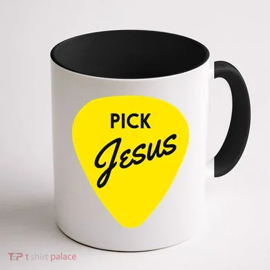 Pick Jesus Coffee Mug back