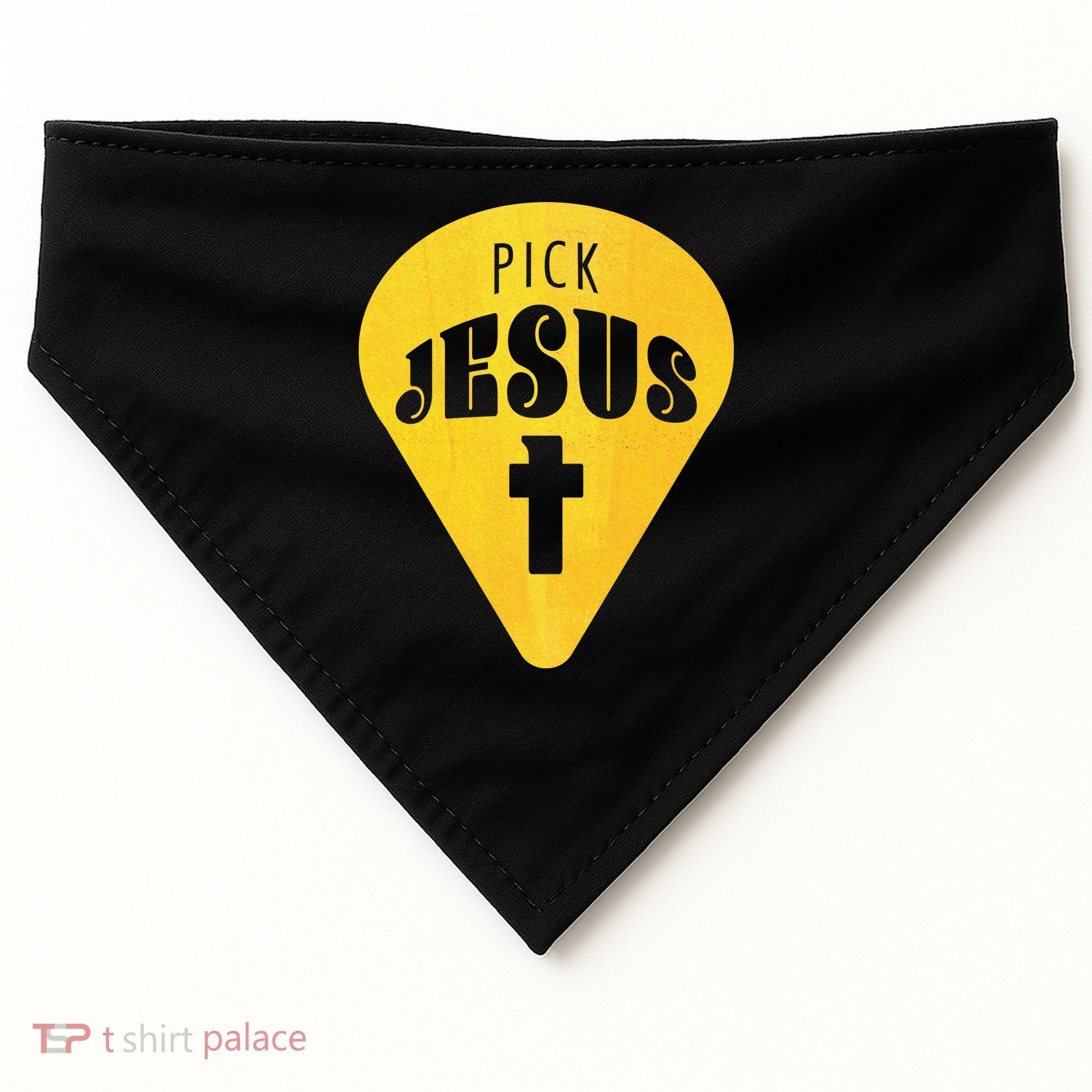Pick Jesus Christian  USA-Made Doggie Bandana