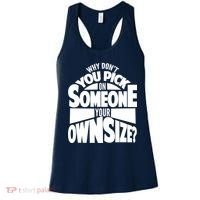 Pick On Someone Your Own Size Women's Tank Top thumb 0