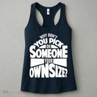 Pick On Someone Your Own Size Women's Tank Top thumb 3