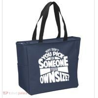 Pick On Someone Your Own Size Tote Bag thumb 2