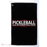 Pickleball Make Retirement Great Again Golf Towel thumb 0