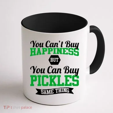 Pickles Are Happiness Coffee Mug back
