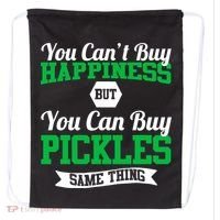 Pickles Are Happiness  Drawstring Bag thumb 0