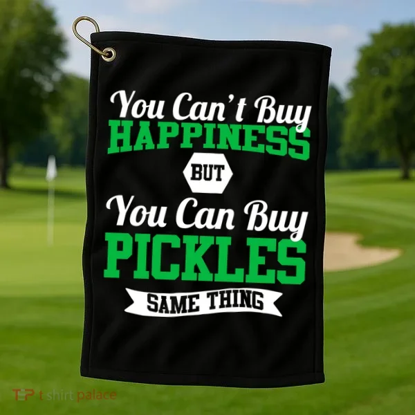 Pickles Are Happiness  Golf Towel