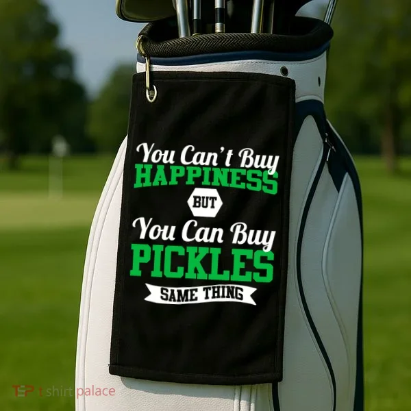 Pickles Are Happiness  Golf Towel