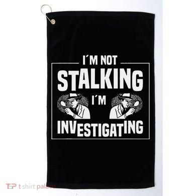 Private Investigation Detective Observation Investigator Golf Towel