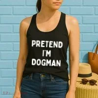 Pretend Im Dogman Women's Tank Top thumb 2