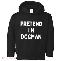 Pretend Im Dogman Toddler Hoodie thumb 0