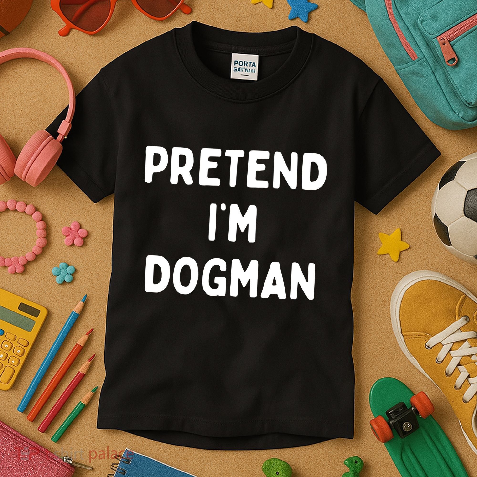 Pretend Im Dogman Kids T-Shirt
