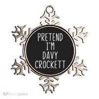 Pretend I'm Davy Crockett Costume Halloween Lazy Quick Ornament thumb 0