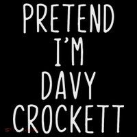 Pretend I'm Davy Crockett Costume Halloween Lazy Quick Ornament thumb 1