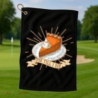 Pie Till I Die Golf Towel thumb 1