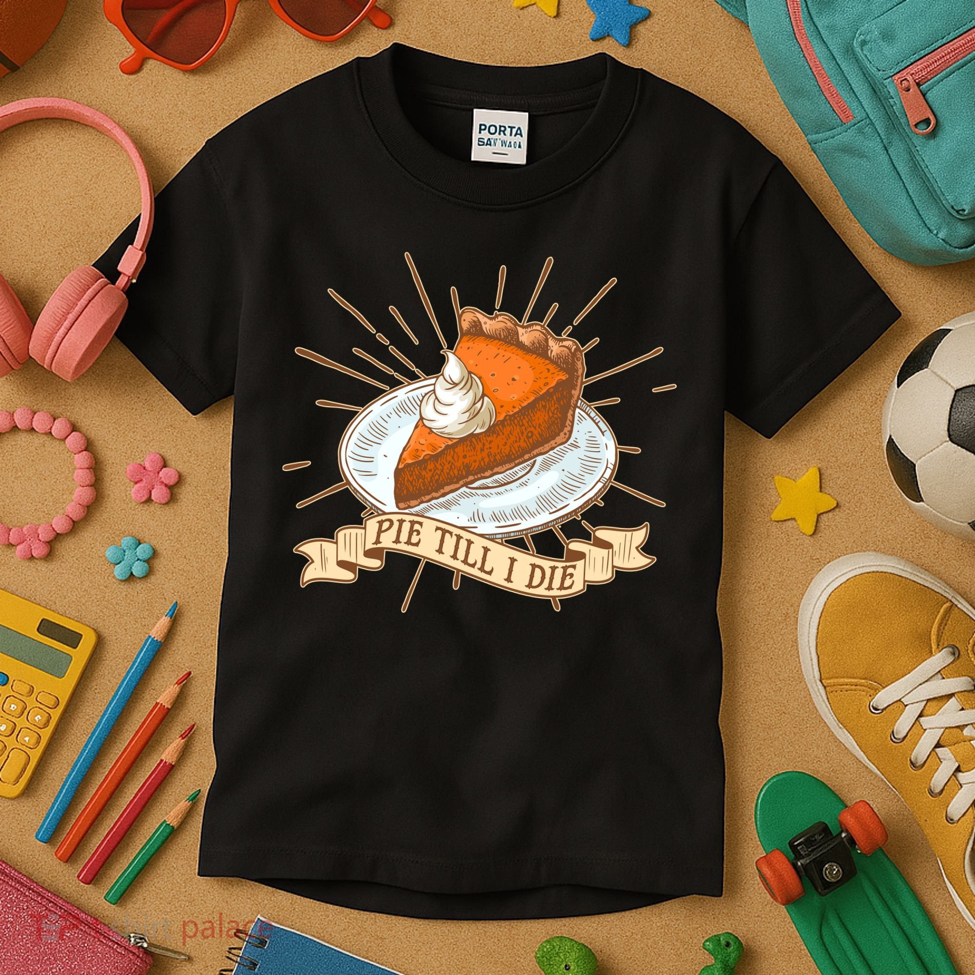 Pie Till I Die Kids T-Shirt