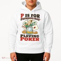 P Is For Poker St Patrick's Day Hoodie thumb 2