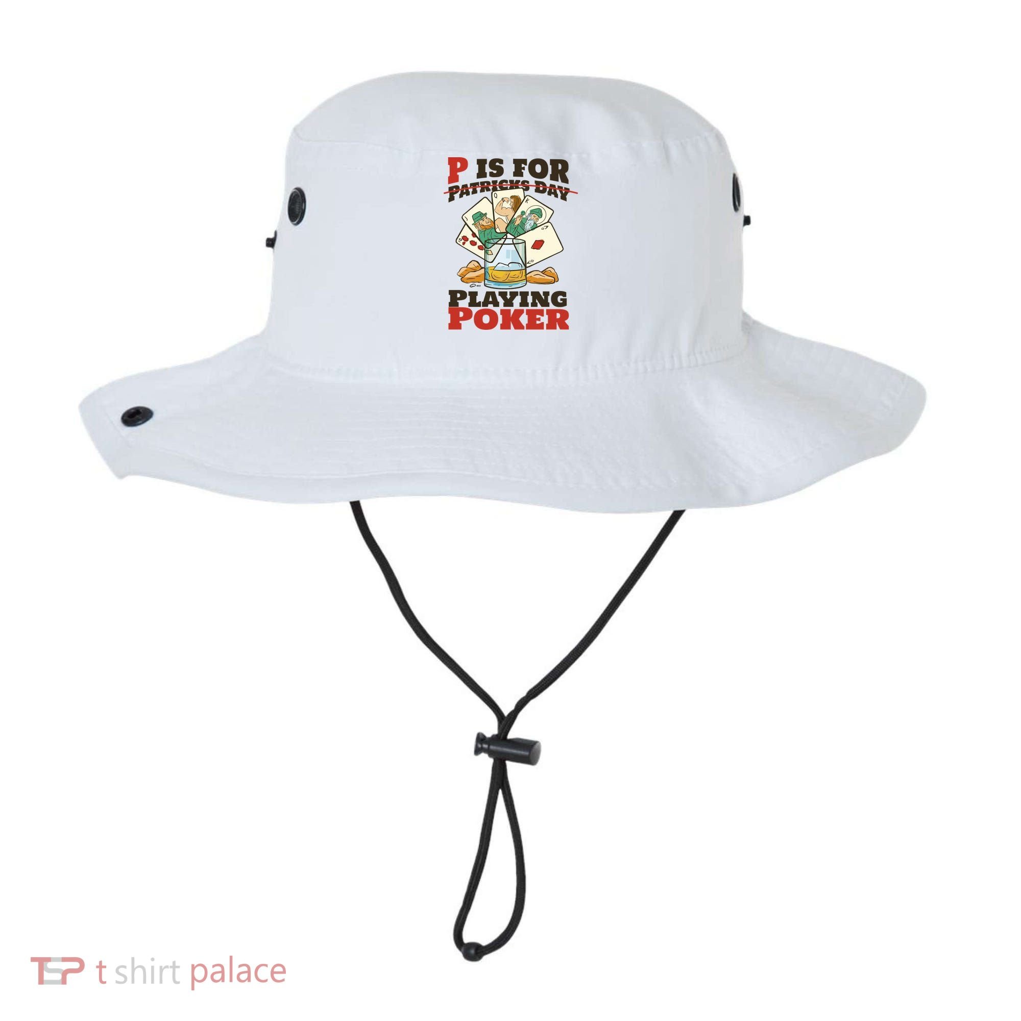 P Is For Poker St Patrick's Day Bucket Hat