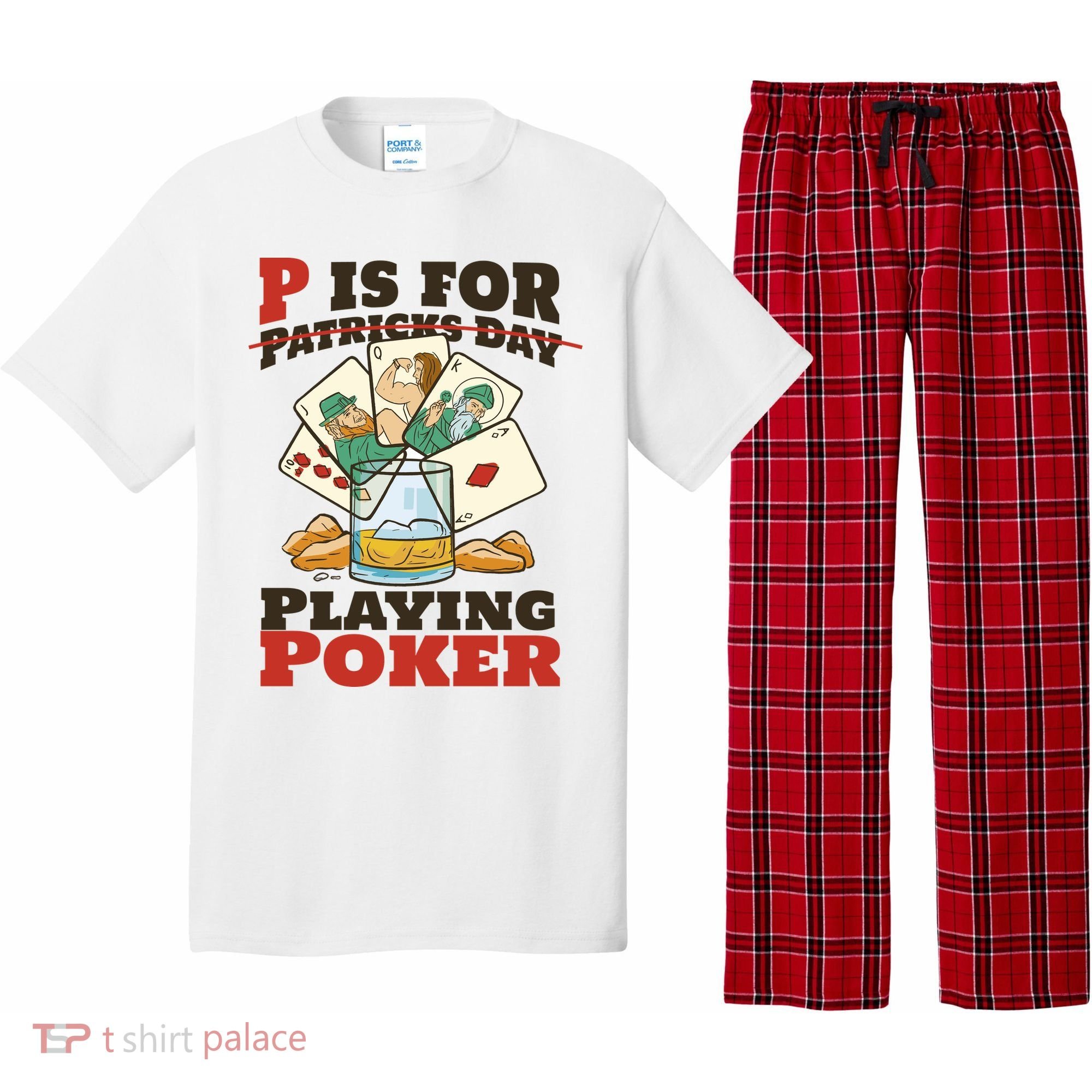 P Is For Poker St Patrick's Day Pajama Set