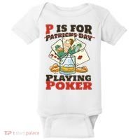 P Is For Poker St Patrick's Day Baby Bodysuit thumb 0