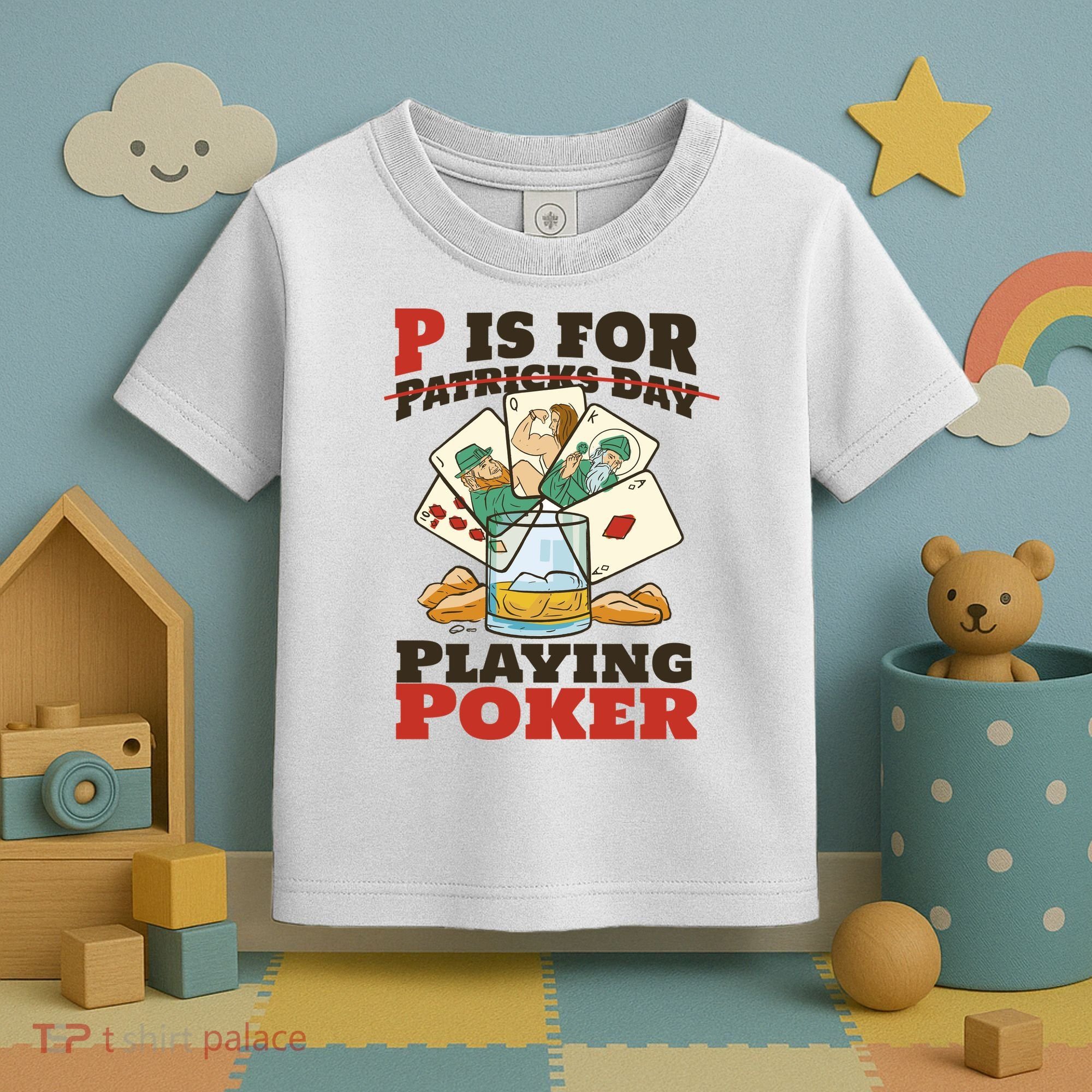P Is For Poker St Patrick's Day Toddler T-Shirt