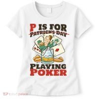 P Is For Poker St Patrick's Day Women's T-Shirt thumb 0