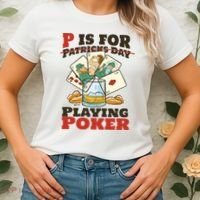 P Is For Poker St Patrick's Day Women's T-Shirt thumb 2