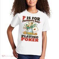 P Is For Poker St Patrick's Day Kids T-Shirt thumb 2