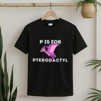 P Is For Pterodactyl Dinosaur Word Play T-Shirt thumb 2