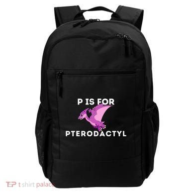 P Is For Pterodactyl Dinosaur Word Play Backpack