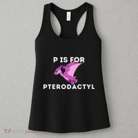 P Is For Pterodactyl Dinosaur Word Play Women's Tank Top thumb 3