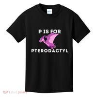P Is For Pterodactyl Dinosaur Word Play Kids T-Shirt thumb 0